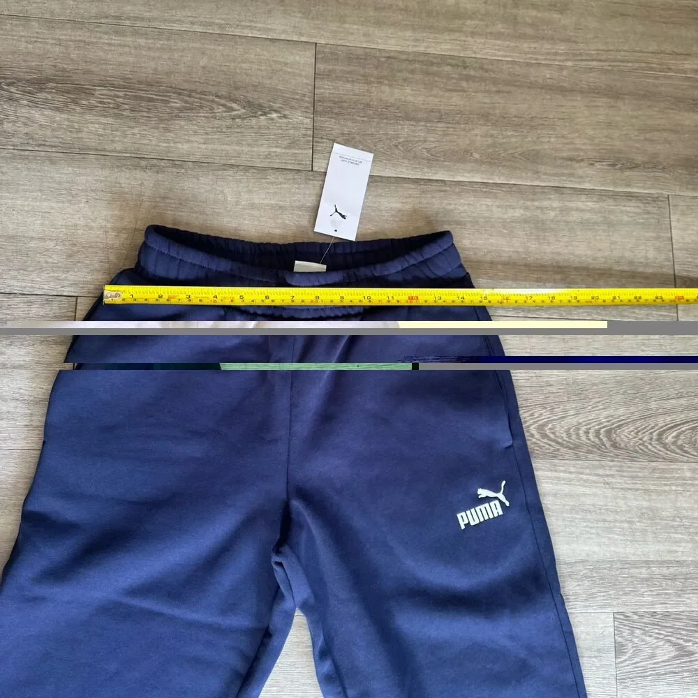 NEW Puma Sweatpants Mens Small Navy Blue Joggers Athletic Pants Casual Logo - Picture 15 of 16